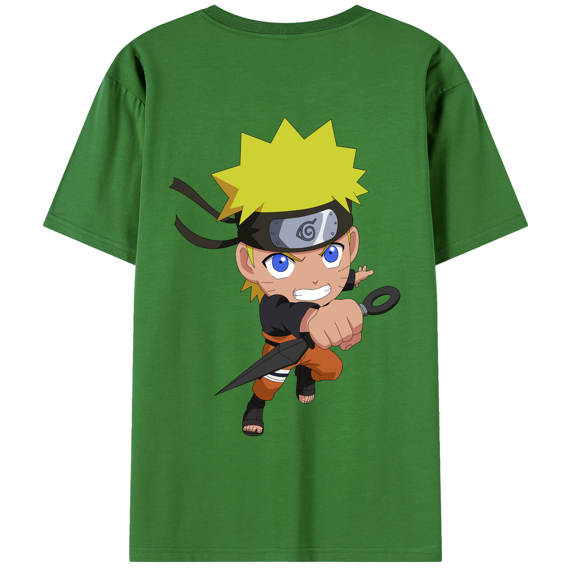 （画像用） NARUTO -ナルト- うずまき ナルト Uzumaki Naruto レディース半袖Tシャツ(バックプリント)